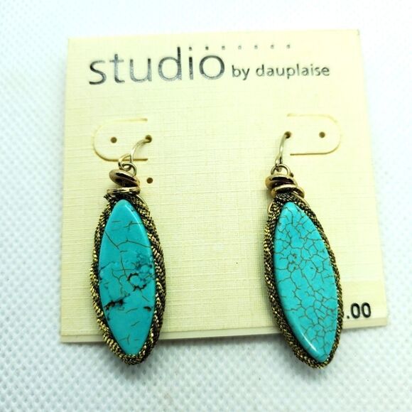 NWT Studio by Dauplaise Turquoise Earrings - Picture 1 of 3
